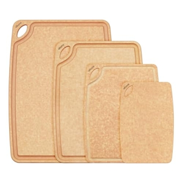 Elihome Classic 4-in-1 Cutting Board Set – Eco-Friendly & Dishwasher Safe