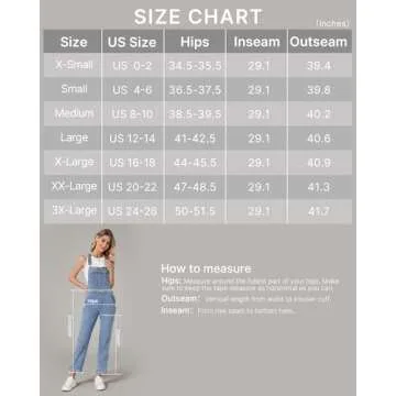 LookbookStore Casual Stretch Denim Bib Summer Overalls Jeans Pants Jumpsuits Comfy Bib Overalls for Women's Overalls Summer Overalls 2024 Denim Jumpsuits Size M Size 8 10