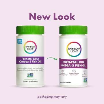 Rainbow Light Prenatal DHA Smart Essentials - Premium Omega-3 for Moms