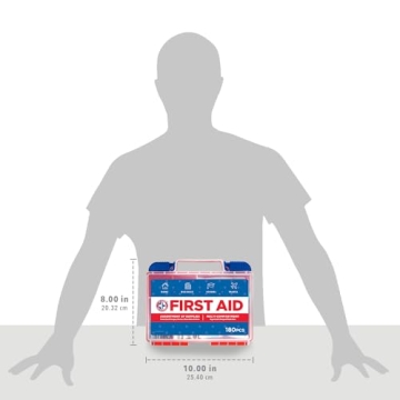 Be Smart Get Prepared 180 Piece First Aid Kit for All