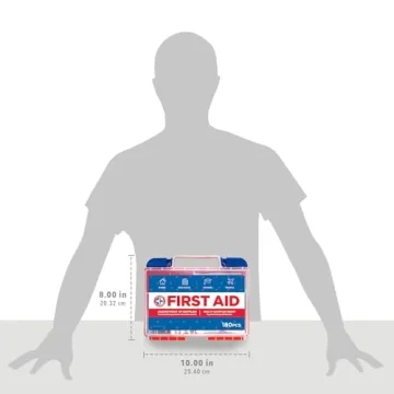 Be Smart Get Prepared 180 Piece First Aid Kit for All