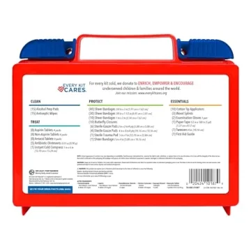 Be Smart Get Prepared 180 Piece First Aid Kit for All