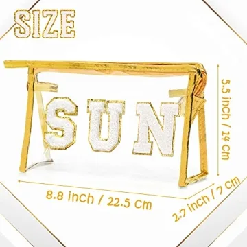 Y1tvei Gold SUN Stylish and Waterproof Toiletry Bag