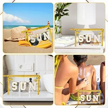 Y1tvei Gold SUN Stylish and Waterproof Toiletry Bag