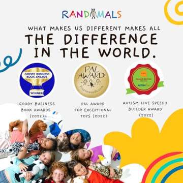 Randimals Animal Figurine Toy Bee & Tyrannosaurus Hybrid Realistic Animal Toys - Unique Mix of Safari Toys & Farm Animals Small Figurines - B-Rex Mini Animal Figures for Kids & Kidults