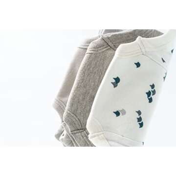 Laas Organic Cotton Potty Training Pants | Underwear, GOTS Certified, Boys, Girls, Unisex, Toddler, Pack of 3 (Blue wave, Grey, Stone, 3)