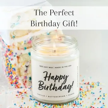 Birthday Candles for Women – 9oz Buttercream Vanilla