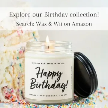 Birthday Candles for Women – 9oz Buttercream Vanilla