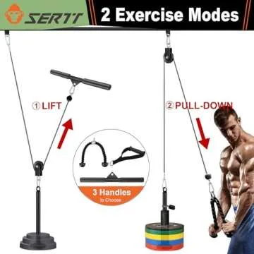 SERTT Lat Pulldown Pulley System for Home Gym Workouts