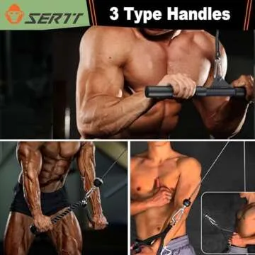 SERTT Lat Pulldown Pulley System for Home Gym Workouts