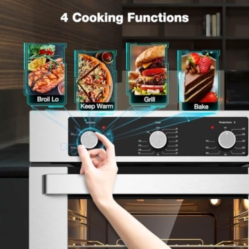 ThermoMate 24" Single Wall Oven with 5 Functions