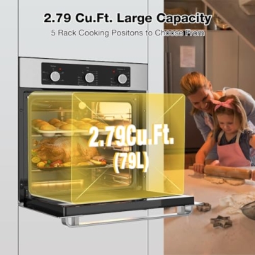 ThermoMate 24" Single Wall Oven with 5 Functions