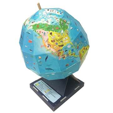 Discovery Globe: Build-Your-Own Globe Kit - A Fun Geography Experience for Kids