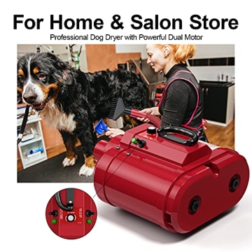 LAN TUN High-Velocity Dog Dryer - Dual Motor 5.0 HP
