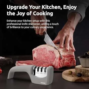 Amesser 4-in-1 Knife Sharpener for razor-sharp knives