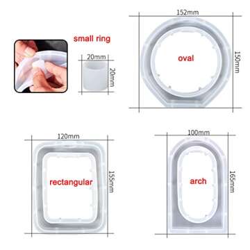 NUOMI Tube Vase Holder Resin Mold for Plant Propagation Station, Hollow Shape Epoxy Resin Casting Mo...