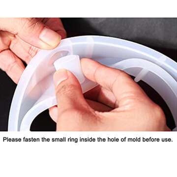 NUOMI Tube Vase Holder Resin Mold for Plant Propagation Station, Hollow Shape Epoxy Resin Casting Mold for Hydroponic Flower Home Office Decor, Arch