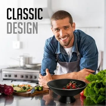 Fairwood Way Black Pedestal Bowl - Elegant 10 Inch Centerpiece