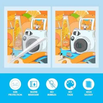 HTVRONT Self-Adhesive Laminating Sheets-50 Sheets 9 X 12 Inches Self Laminating Sheets, No Machine Needed Clear Laminating Sheets