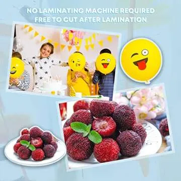 HTVRONT Self-Adhesive Laminating Sheets-50 Sheets 9 X 12 Inches Self Laminating Sheets, No Machine Needed Clear Laminating Sheets