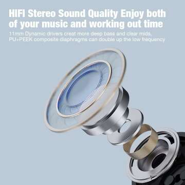 Boean Bluetooth Earbuds with 16 hours Battery Life