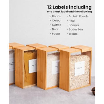 APT 1101 Bamboo Food Dispenser - 2L Kitchen Storage