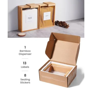 APT 1101 Bamboo Food Dispenser - 2L Kitchen Storage