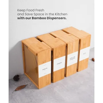 APT 1101 Bamboo Food Dispenser - 2L Kitchen Storage