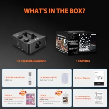 Fog Bubble Machine - 2-in-1 Smoke Maker for Events