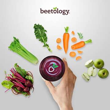 Beetology Organic Beet and Veggie Juice 8.45oz (6 Pack) | 100% Cold Pressed | Heart Healthy | Nutrie...