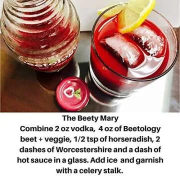 Beetology Organic Beet and Veggie Juice 8.45oz (6 Pack) | 100% Cold Pressed | Heart Healthy | Nutrient Packed Vegetable Juice | Vibrant Flavor