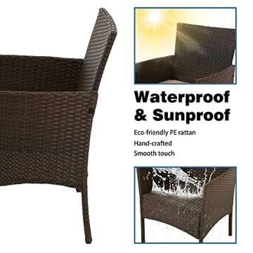 Stylish FDW Patio Bistro Set for Outdoor Comfort