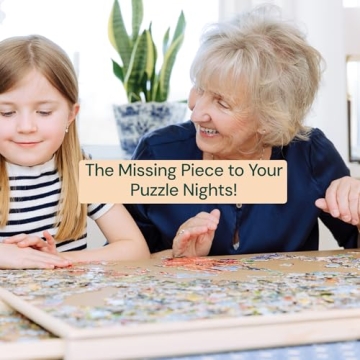 PlayVibe 1000 Piece Puzzle Board with Drawers and Cover