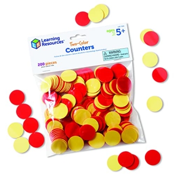 Engaging Learning Resources Two-Color Counters Set of 200 for Creative Math Play