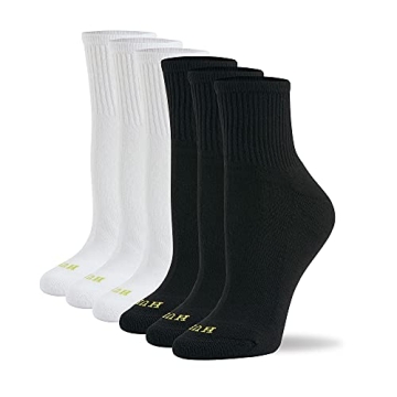 HUE Women's Mini Crew 6-pack Casual Sock - Stylish Comfort in One Size USA