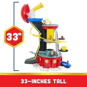 Paw Patrol, Mighty Lookout Tower with 4 Exclusive Bonus Action Figures, Toy Car, Lights and Sounds (...
