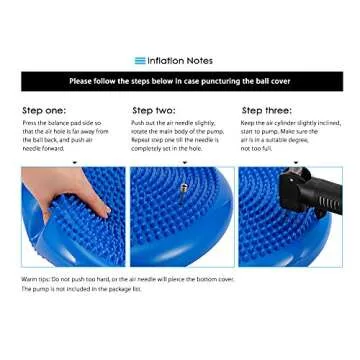Inflated Balance Disk for Exercise and Therapy