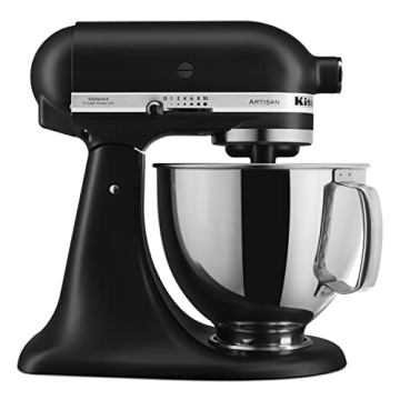 KitchenAid Artisan 5 Quart Stand Mixer in Matte Black