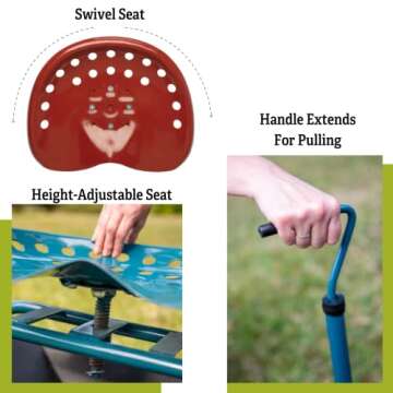 Deluxe Tractor Scoot - Your Ultimate Gardening Companion