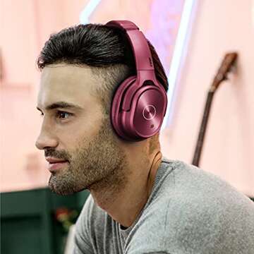ZIHNIC Active Noise Cancelling Headphones - 40H Playtime