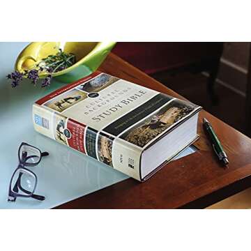 NIV, Cultural Backgrounds Study Bible (Context Changes Everything), Hardcover, Red Letter: Bringing ...