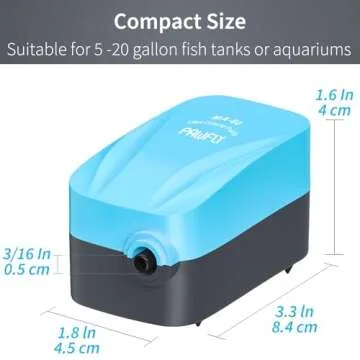 Pawfly Quiet Aquarium Air Pump - 15-40 GPH Aerator