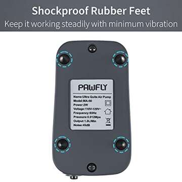 Pawfly Quiet Aquarium Air Pump - 15-40 GPH Aerator