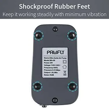 Pawfly Quiet Aquarium Air Pump - 15-40 GPH Aerator
