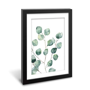 Buy wall26 Framed Watercolor Tropical Plant Leaf Art 23x31