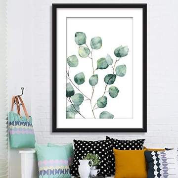 Buy wall26 Framed Watercolor Tropical Plant Leaf Art 23x31
