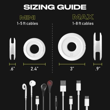 Versatile Cable Organizer for Earbuds and Chargers