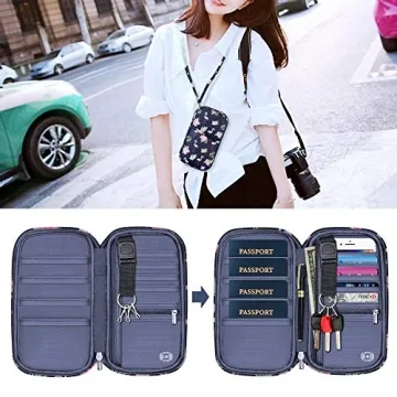 RFID Passport Wallet Waterproof Travel Organizer Men Women