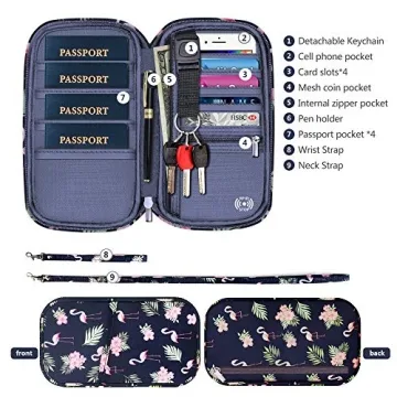 RFID Passport Wallet Waterproof Travel Organizer Men Women