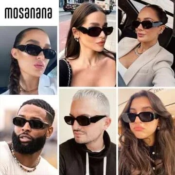 mosanana Trendy Rectangle Sunglasses for All Occasions